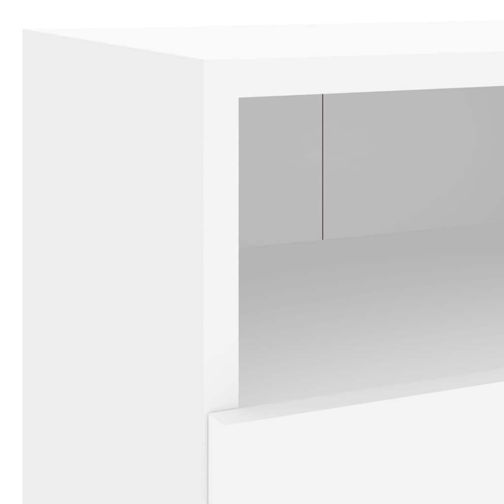  TV nástenná skrinka biela 40x30x30 cm kompozitné drevo