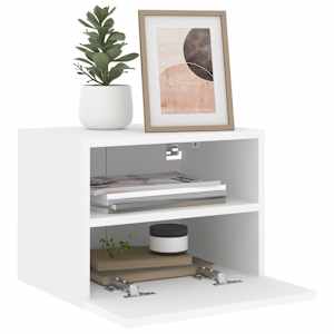 Nástěnné TV skříňky 2 ks bílé 40 x 30 x 30 cm kompozitní dřevo - obrázek 5