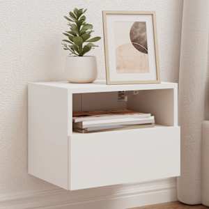 Nástěnné TV skříňky 2 ks bílé 40 x 30 x 30 cm kompozitní dřevo - obrázek 1