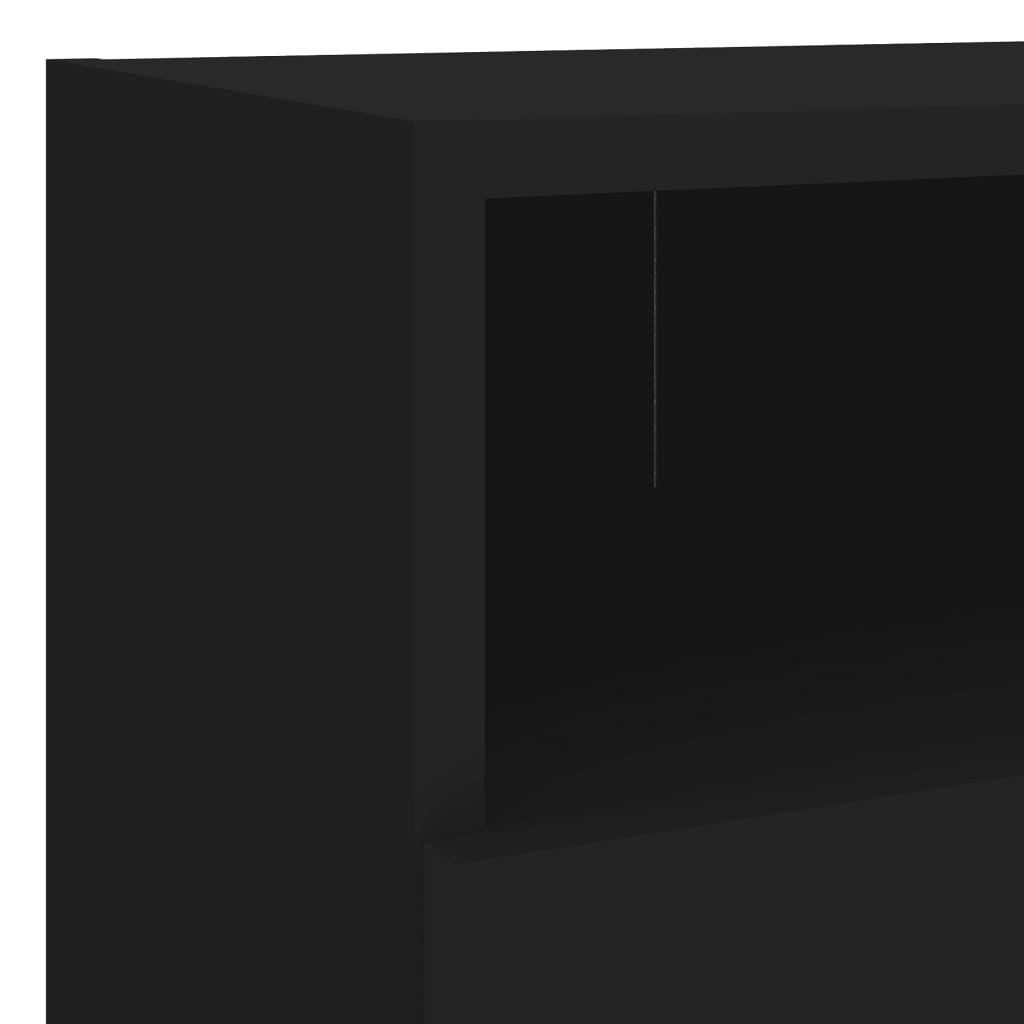  TV nástenná skrinka čierna 40x30x30 cm kompozitné drevo
