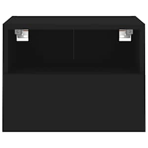 Nástěnná TV skříňka černá 40 x 30 x 30 cm kompozitní dřevo - obrázek 7