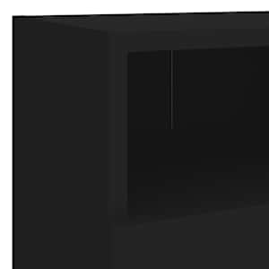 Nástěnná TV skříňka černá 40 x 30 x 30 cm kompozitní dřevo - obrázek 10