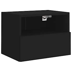 Nástěnné TV skříňky 2 ks černé 40 x 30 x 30 cm kompozitní dřevo - obrázek 6