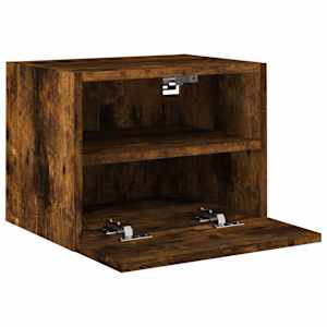 Nástěnná TV skříňka kouřový dub 40x30x30 cm kompozitní dřevo - obrázek 6