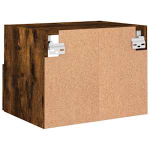 Nástěnná TV skříňka kouřový dub 40x30x30 cm kompozitní dřevo - obrázek 9