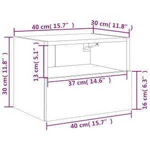 Nástěnné TV skříňky 2 ks kouřový dub 40 x 30 x 30 cm kompozit - obrázek 14
