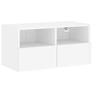 Nástěnná TV skříňka bílá 60 x 30 x 30 cm kompozitní dřevo - obrázek 2