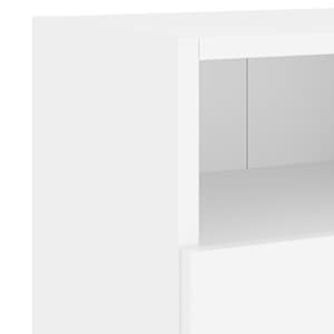 Nástěnná TV skříňka bílá 60 x 30 x 30 cm kompozitní dřevo - obrázek 11