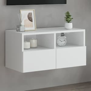 Nástěnná TV skříňka bílá 60 x 30 x 30 cm kompozitní dřevo - obrázek 1