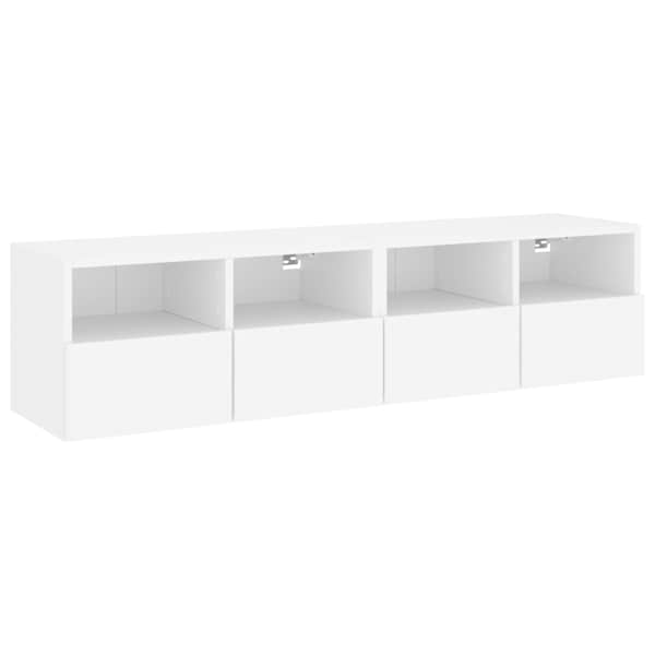 vidaXL teleri seinakapid 2 tk, valge, 60 x 30 x 30 cm, tehispuit