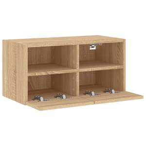 Nástěnná TV skříňka dub sonoma 60 x 30 x 30 cm kompozitní dřevo - obrázek 7