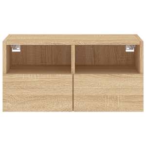 Nástěnná TV skříňka dub sonoma 60 x 30 x 30 cm kompozitní dřevo - obrázek 8