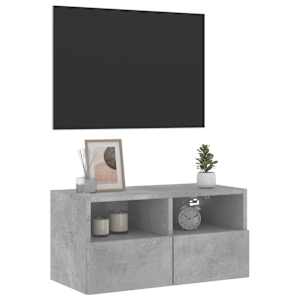 Nástěnná TV skříňka betonově šedá 60x30x30 cm kompozitní dřevo - obrázek 5