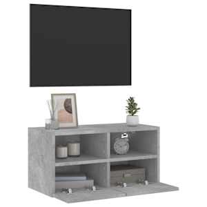 Nástěnná TV skříňka betonově šedá 60x30x30 cm kompozitní dřevo - obrázek 6