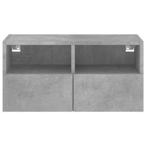 Nástěnná TV skříňka betonově šedá 60x30x30 cm kompozitní dřevo - obrázek 8