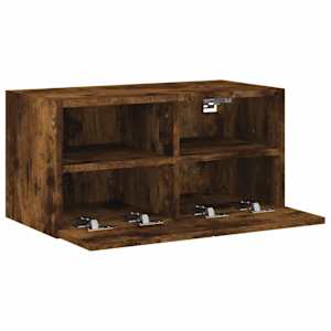 Nástěnná TV skříňka kouřový dub 60x30x30 cm kompozitní dřevo - obrázek 7