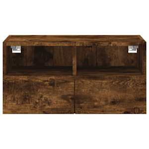 Nástěnná TV skříňka kouřový dub 60x30x30 cm kompozitní dřevo - obrázek 8