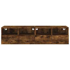 Nástěnné TV skříňky 2 ks kouřový dub 60 x 30 x 30 cm kompozit - obrázek 8