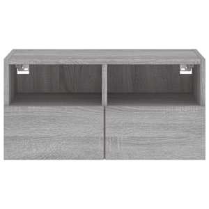 Nástěnná TV skříňka šedá sonoma 60x30x30 cm kompozitní dřevo - obrázek 8