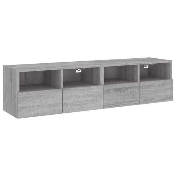vidaXL teleri seinakapid 2 tk, hall Sonoma, 60 x 30 x 30 cm, tehispuit