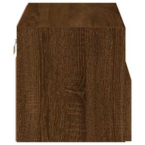 Nástěnná TV skříňka hnědý dub 60 x 30 x 30 cm kompozitní dřevo - obrázek 9