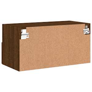Nástěnná TV skříňka hnědý dub 60 x 30 x 30 cm kompozitní dřevo - obrázek 10