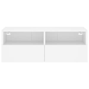Nástěnná TV skříňka bílá 80 x 30 x 30 cm kompozitní dřevo - obrázek 8