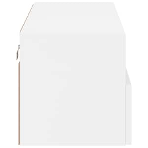 Nástěnná TV skříňka bílá 80 x 30 x 30 cm kompozitní dřevo - obrázek 9