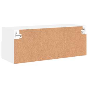 Nástěnná TV skříňka bílá 80 x 30 x 30 cm kompozitní dřevo - obrázek 10