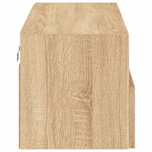Nástěnná TV skříňka dub sonoma 80 x 30 x 30 cm kompozitní dřevo - obrázek 9
