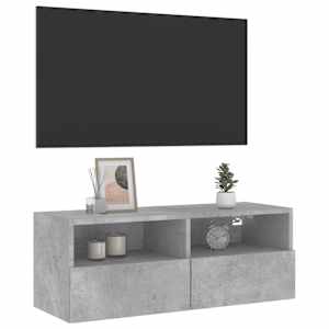 Nástěnná TV skříňka betonově šedá 80x30x30 cm kompozitní dřevo - obrázek 5