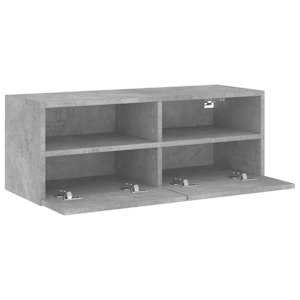 Nástěnná TV skříňka betonově šedá 80x30x30 cm kompozitní dřevo - obrázek 7