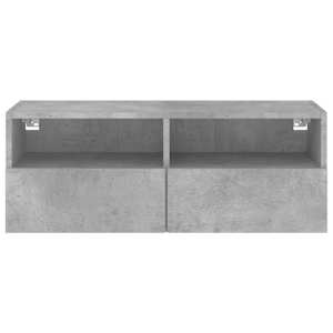 Nástěnná TV skříňka betonově šedá 80x30x30 cm kompozitní dřevo - obrázek 8