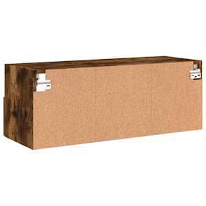 Nástěnná TV skříňka kouřový dub 80x30x30 cm kompozitní dřevo - obrázek 10