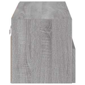 Nástěnná TV skříňka šedá sonoma 80x30x30 cm kompozitní dřevo - obrázek 9