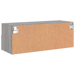 Nástěnná TV skříňka šedá sonoma 80x30x30 cm kompozitní dřevo - obrázek 10