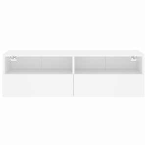 Nástěnná TV skříňka bílá 100 x 30 x 30 cm kompozitní dřevo - obrázek 7
