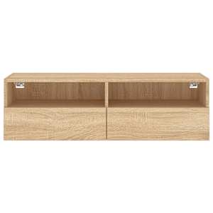 Nástěnná TV skříňka dub sonoma 100x30x30 cm kompozitní dřevo - obrázek 7