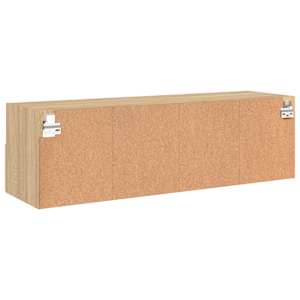 Nástěnná TV skříňka dub sonoma 100x30x30 cm kompozitní dřevo - obrázek 9