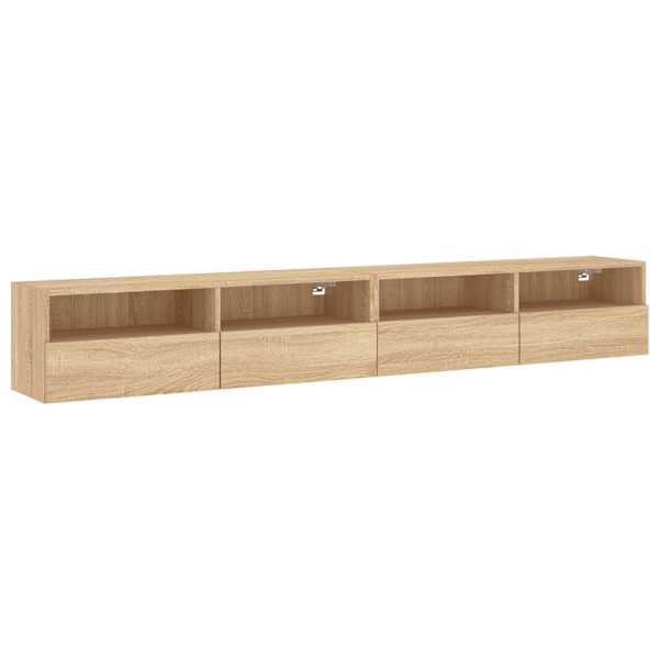vidaXL teleri seinakapid 2 tk, Sonoma tamm, 100x30x30 cm, tehispuit