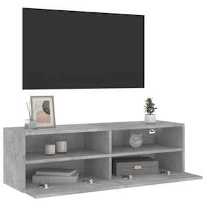 Nástěnná TV skříňka betonově šedá 100x30x30 cm kompozitní dřevo - obrázek 5