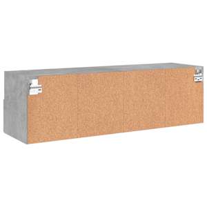 Nástěnná TV skříňka betonově šedá 100x30x30 cm kompozitní dřevo - obrázek 9