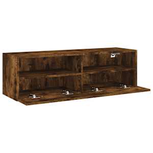 Nástěnná TV skříňka kouřový dub 100x30x30 cm kompozitní dřevo - obrázek 6