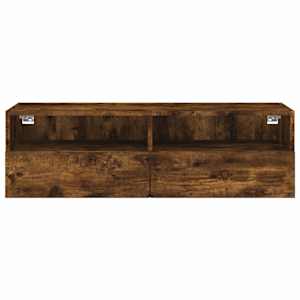 Nástěnná TV skříňka kouřový dub 100x30x30 cm kompozitní dřevo - obrázek 7