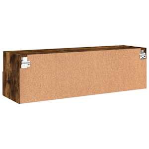 Nástěnná TV skříňka kouřový dub 100x30x30 cm kompozitní dřevo - obrázek 9