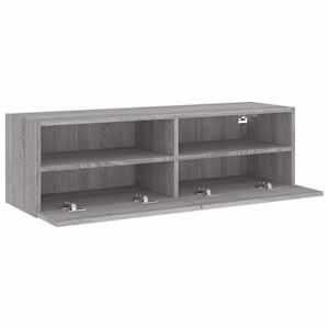 Nástěnná TV skříňka šedá sonoma 100x30x30 cm kompozitní dřevo - obrázek 6