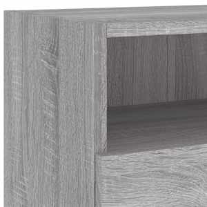 Nástěnná TV skříňka šedá sonoma 100x30x30 cm kompozitní dřevo - obrázek 10