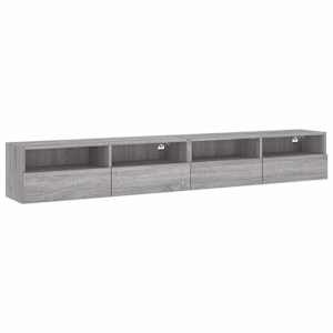 Nástěnné TV skříňky 2 ks šedé sonoma 100 x 30 x 30 cm kompozit - obrázek 2