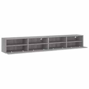 Nástěnné TV skříňky 2 ks šedé sonoma 100 x 30 x 30 cm kompozit - obrázek 6