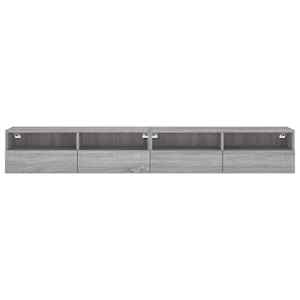Nástěnné TV skříňky 2 ks šedé sonoma 100 x 30 x 30 cm kompozit - obrázek 7